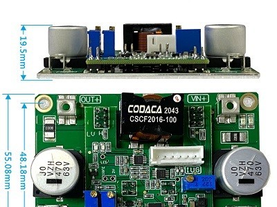 0~15A~50V输出0~50V供电LD铝基板恒流源驱动模块图3