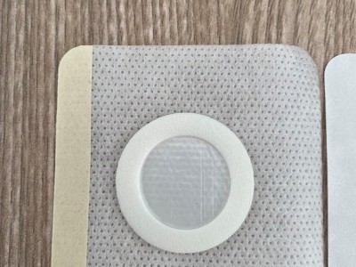 白色无纺布医用透气胶贴加膜加圈膏药布膏药贴图2