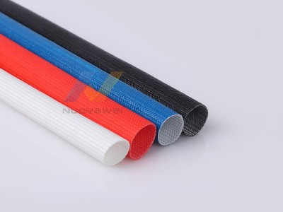 供应硅树脂玻纤管耐压1.5kv自熄管耐高温200度玻璃纤维管