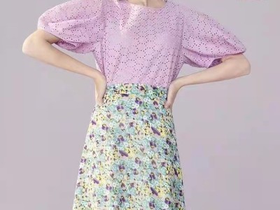 品牌折扣女装尾货 秋水伊人夏装 库存服装走份批发图2