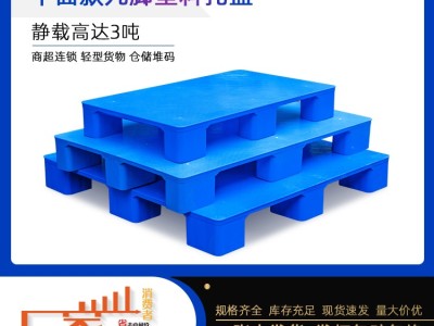 厂家供应九脚塑料托盘叉车托盘仓储周转防潮栈板图2