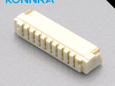 康瑞KR0803仿JST单排有耳线路板用线对板针座连接件胶壳图4