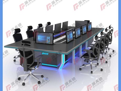 新款定制控制台操作台调度台指挥中心控制办公桌工作台监控台图2