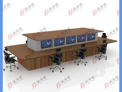 安防调度桌双联监控指挥中心调度台桌双联操作台调度室机房电脑桌图5