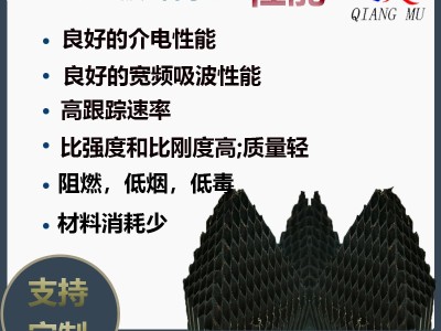 吸波蜂窝吸波材料芳纶吸波蜂窝屏蔽材料电磁波声波隔音降噪图3