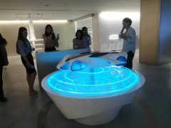 杭州科技展廳 展示不銹鋼汽車雕塑 燈光雕塑定制