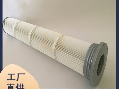 钢厂改造除尘滤筒 替代布袋除尘器低排放项目覆膜除尘滤芯图2