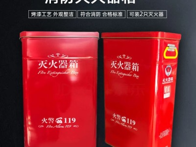 消防器材灭火器箱子4kg*2干粉灭火器箱消防箱落地灭火箱图2