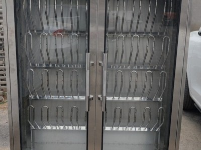 科迈尔四代烘鞋机不锈钢消毒烘干水靴架图2