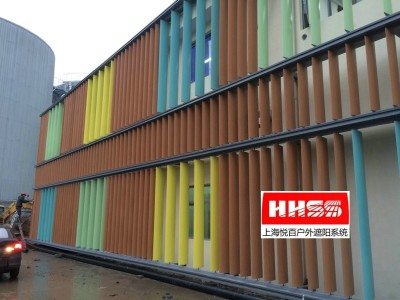 电动梭形百叶电动机翼百叶厂家批发图3