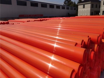 MPP电力管橘红色电缆保护管mpp规格外径壁厚可定制